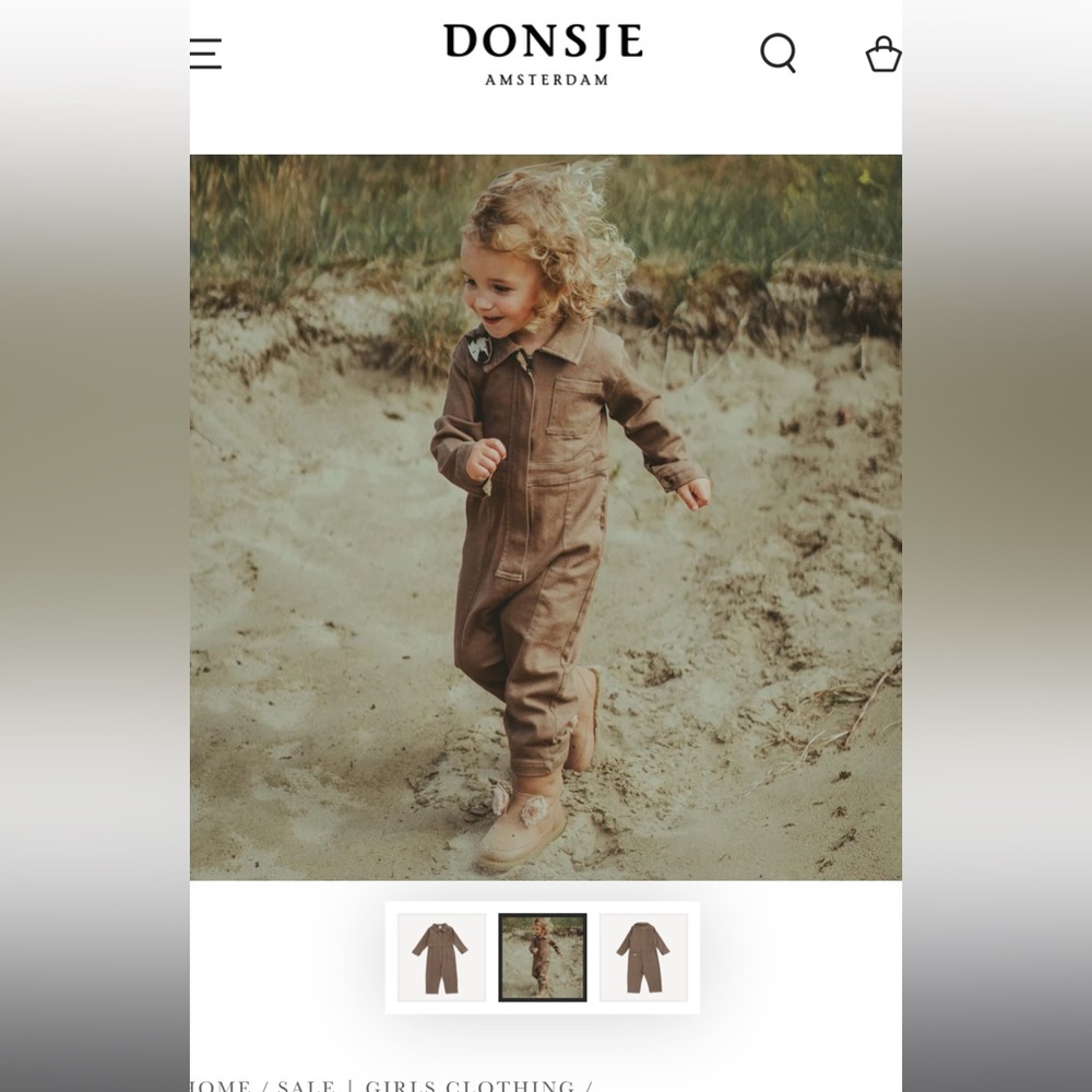 Donsje SKIVI JUMPSUIT Rough Sage
NWOT 
68% Cotton 30% Rayon 2% Elastan Handmade